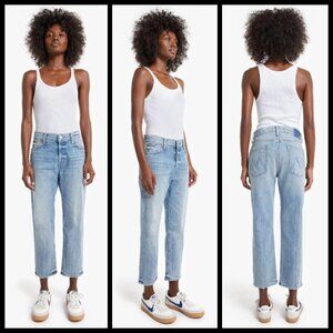 💕MOTHER SUPERIOR💕 Scrapper Ankle Jeans Light Wash Rigid Wild Calling 28 NWOT